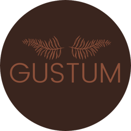 Gustum Bar & Restaurant logo.